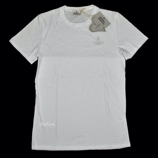 Vivienne Westwood - White Orb Logo Crewneck T-Shirt