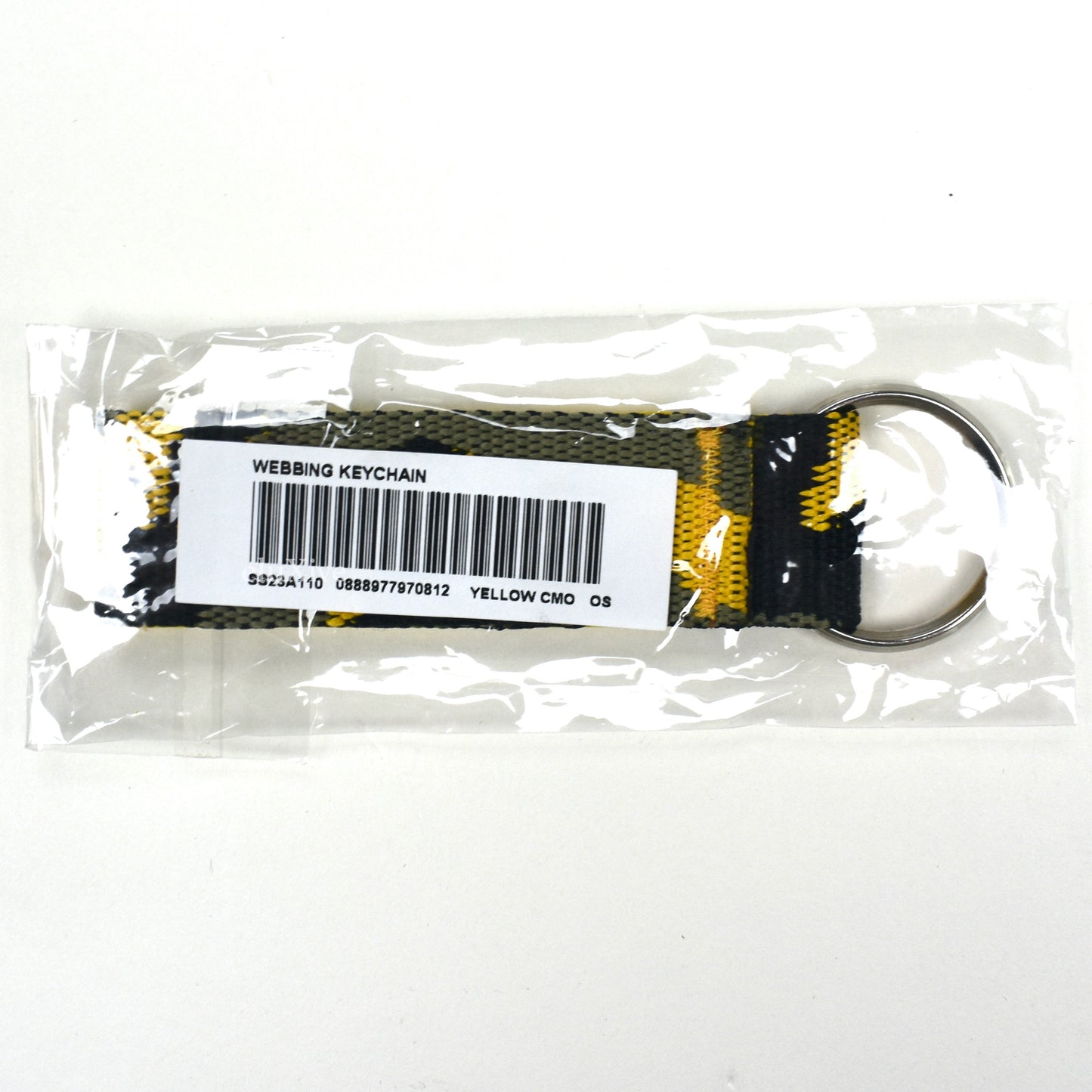 Supreme - Box Logo Webbing Keychain (Yellow Camo)