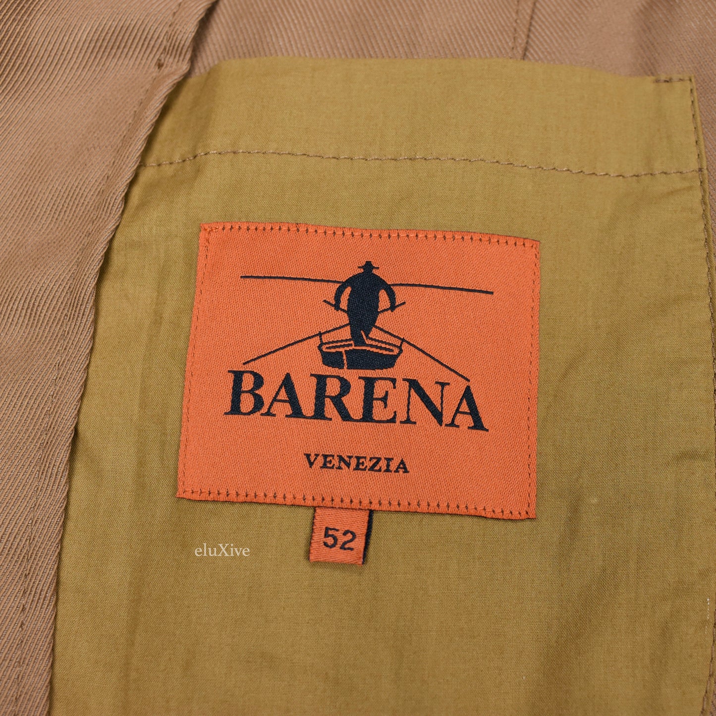Barena - Tan Viscose Gabardine Unlined Sport Coat