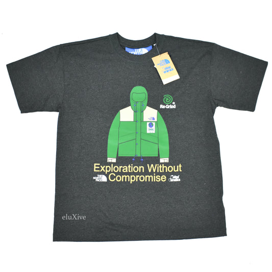 Online Ceramics x The North Face - Gray Jacket Logo T-Shirt