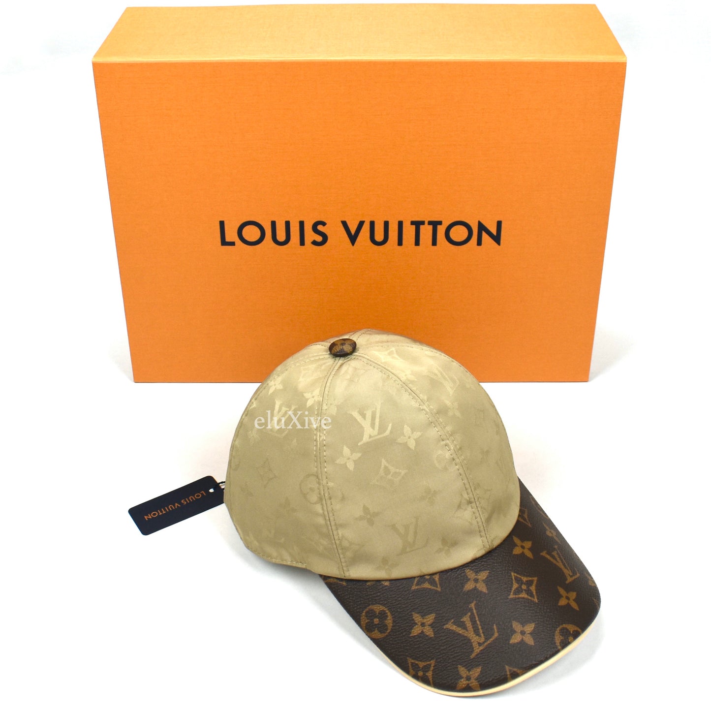 Louis Vuitton - Beige LV Monogram Nylon Get Ready Hat