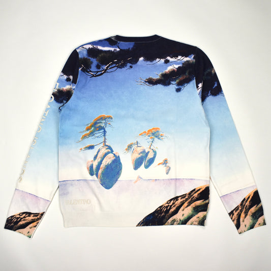 Valentino - Floating Islands Surrealist Print Viscose Sweater