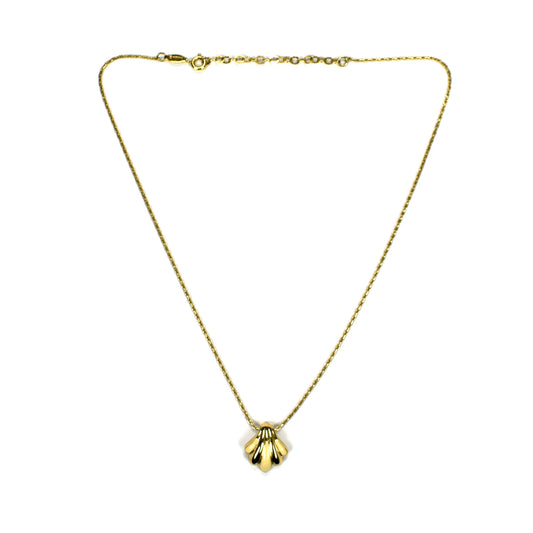 Dior - Gold Shell Pendant Chain Necklace
