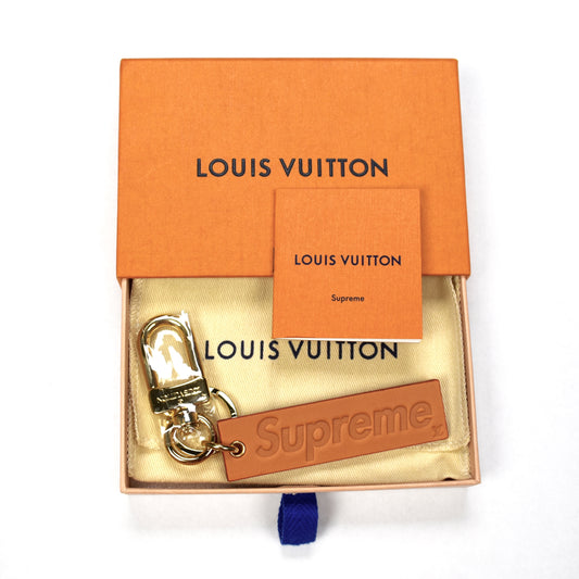 Louis Vuitton x Supreme - Leather Box Logo Keychain
