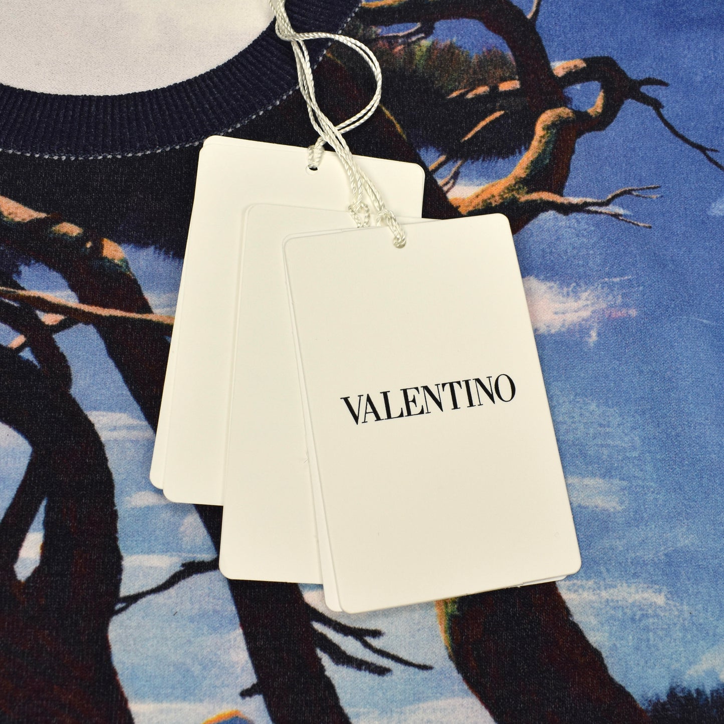 Valentino - Floating Islands Surrealist Print Viscose Sweater