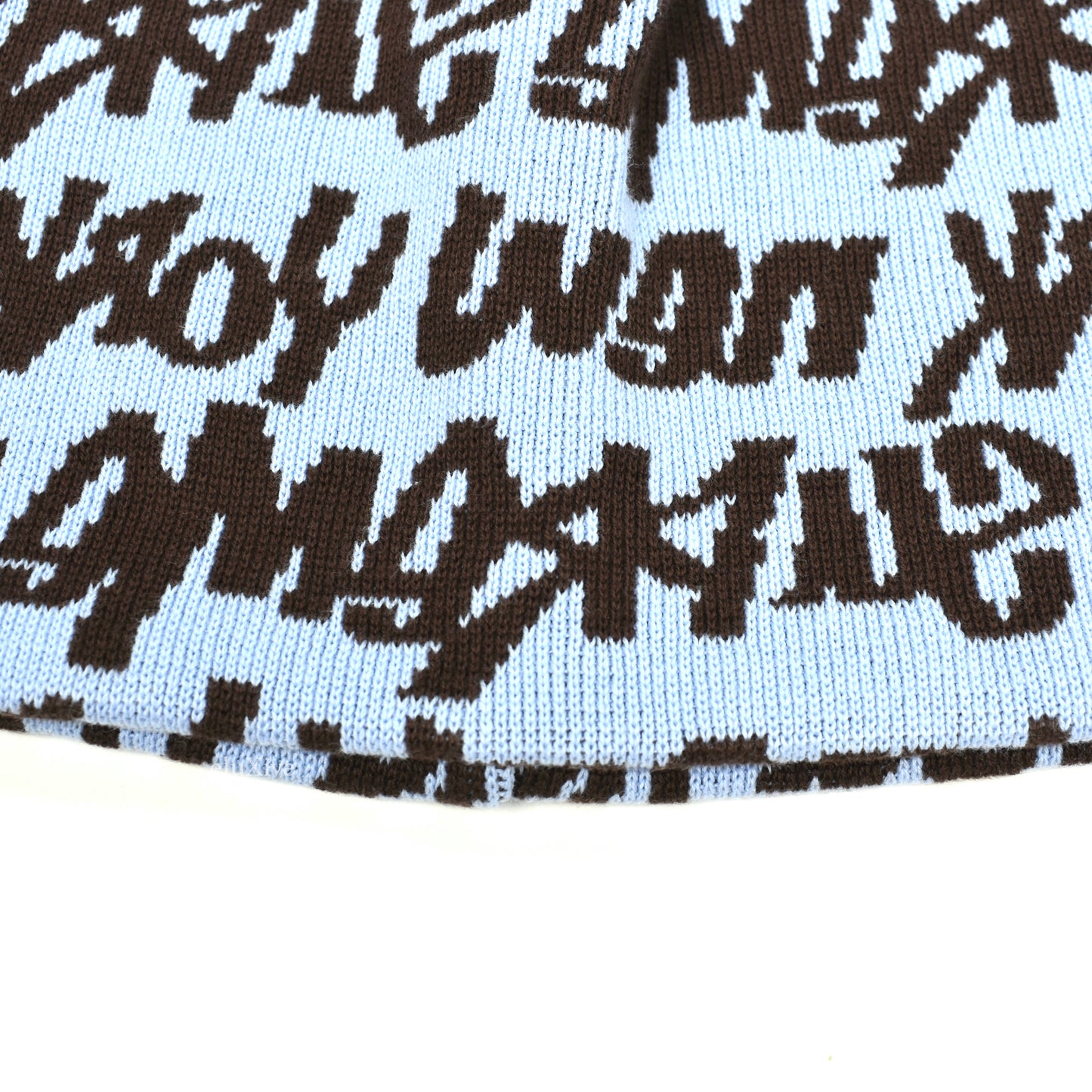 Supreme - Fat Tip 'LV' Logo Jacquard Beanie (Blue)