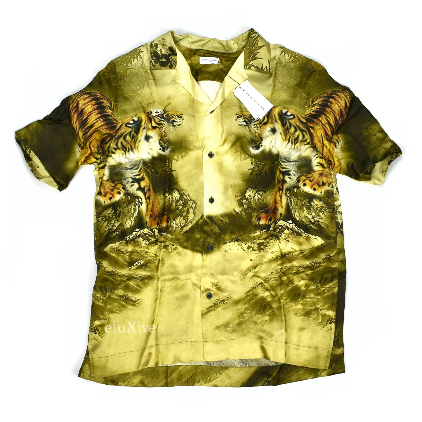 Dries Van Noten - Tiger Print Viscose Club Shirt