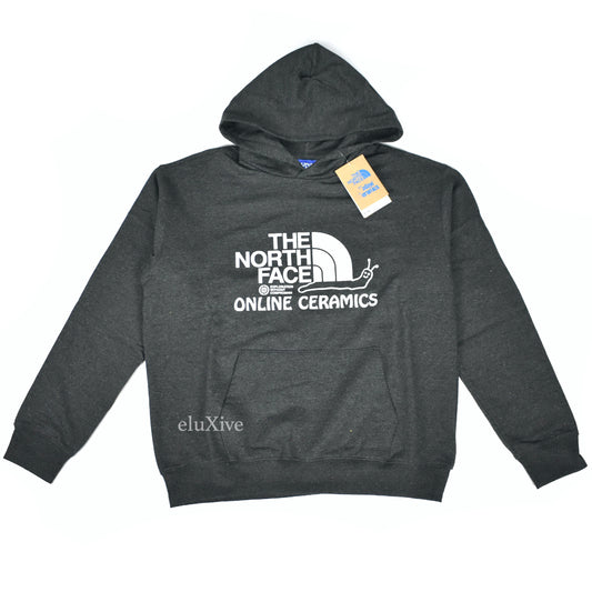 Online Ceramics x The North Face - Gray Snail Logo Hoodie