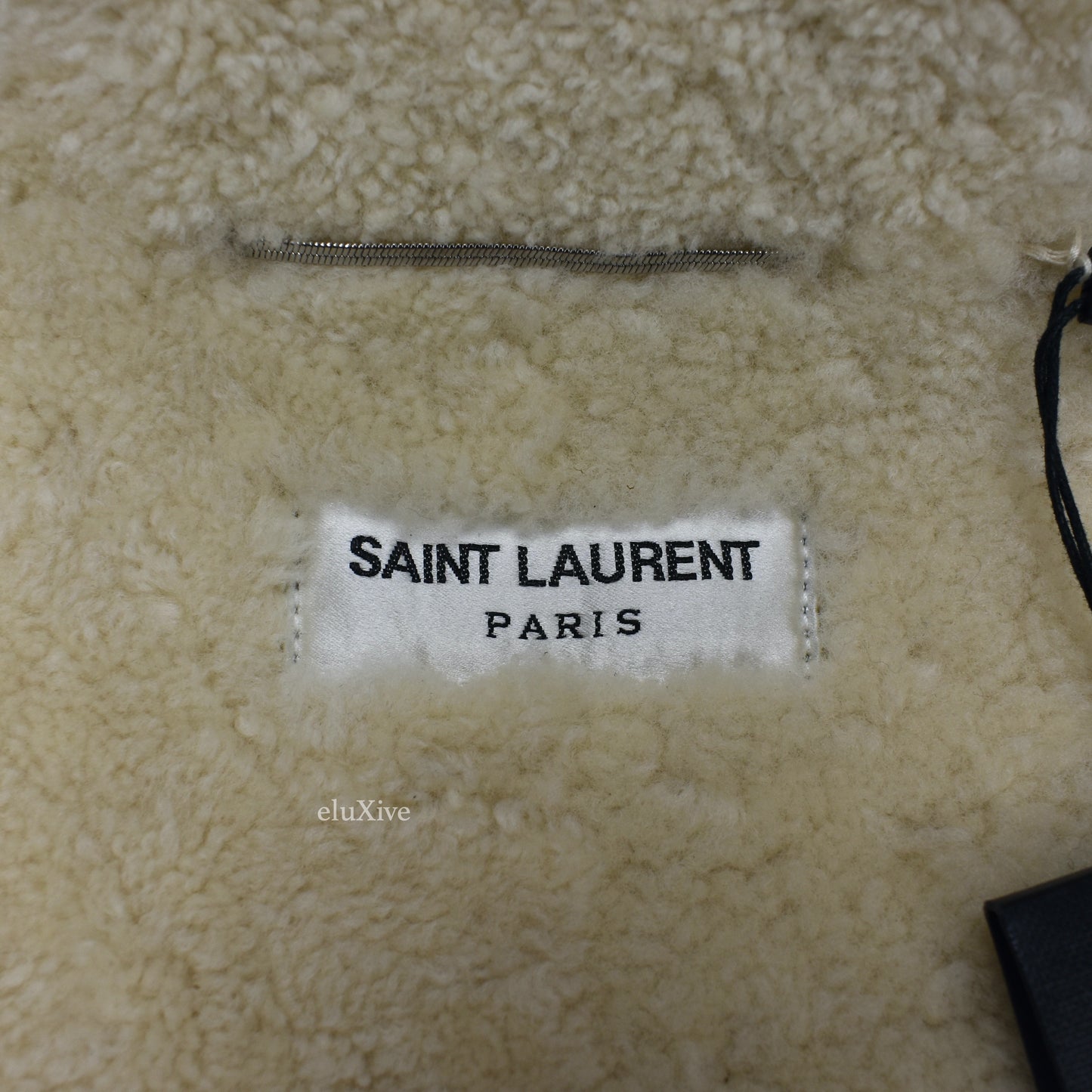 Saint Laurent - Brown Suede Shearling Lined Trucker Jacket