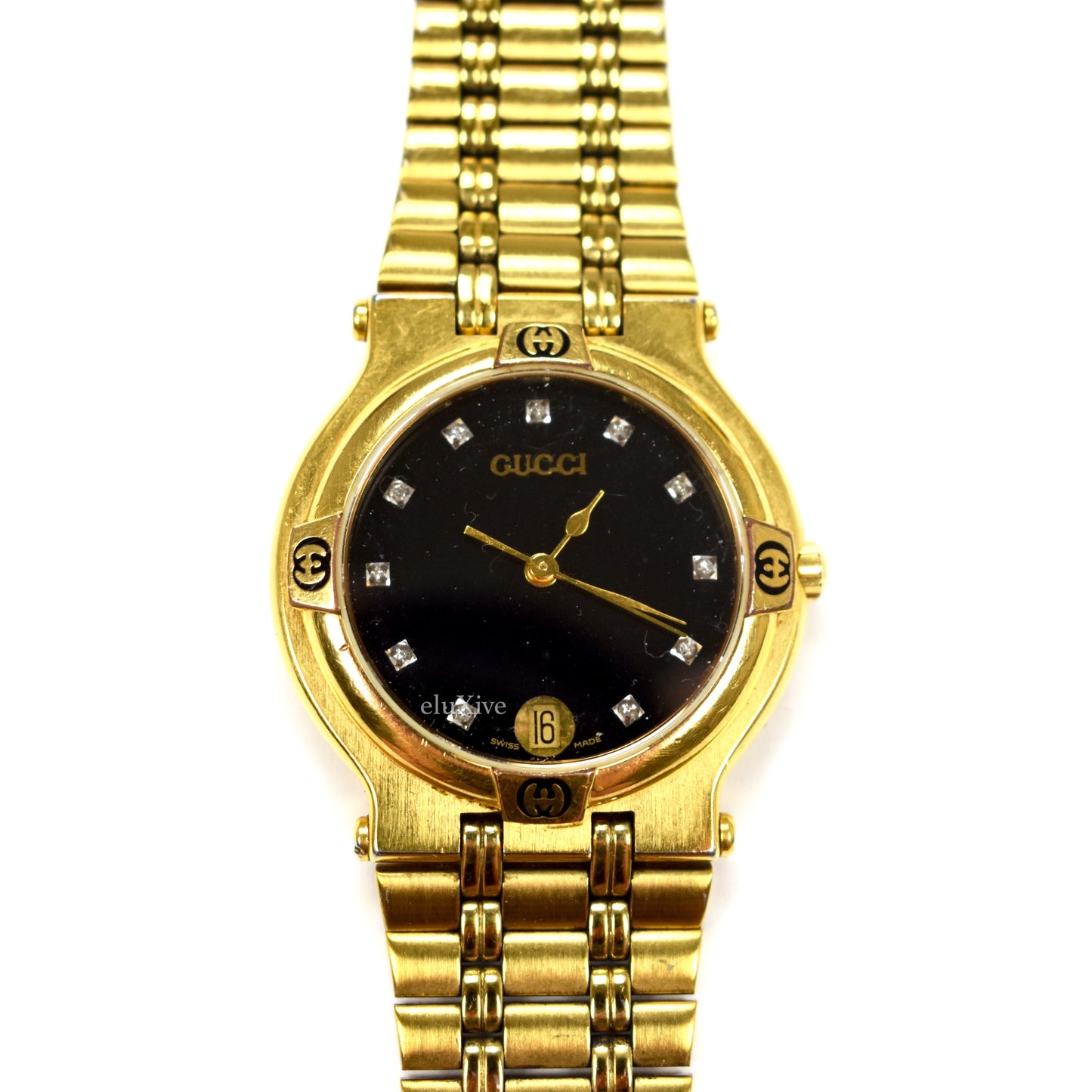 Gucci - 9200M Gold / Diamond Dial Watch