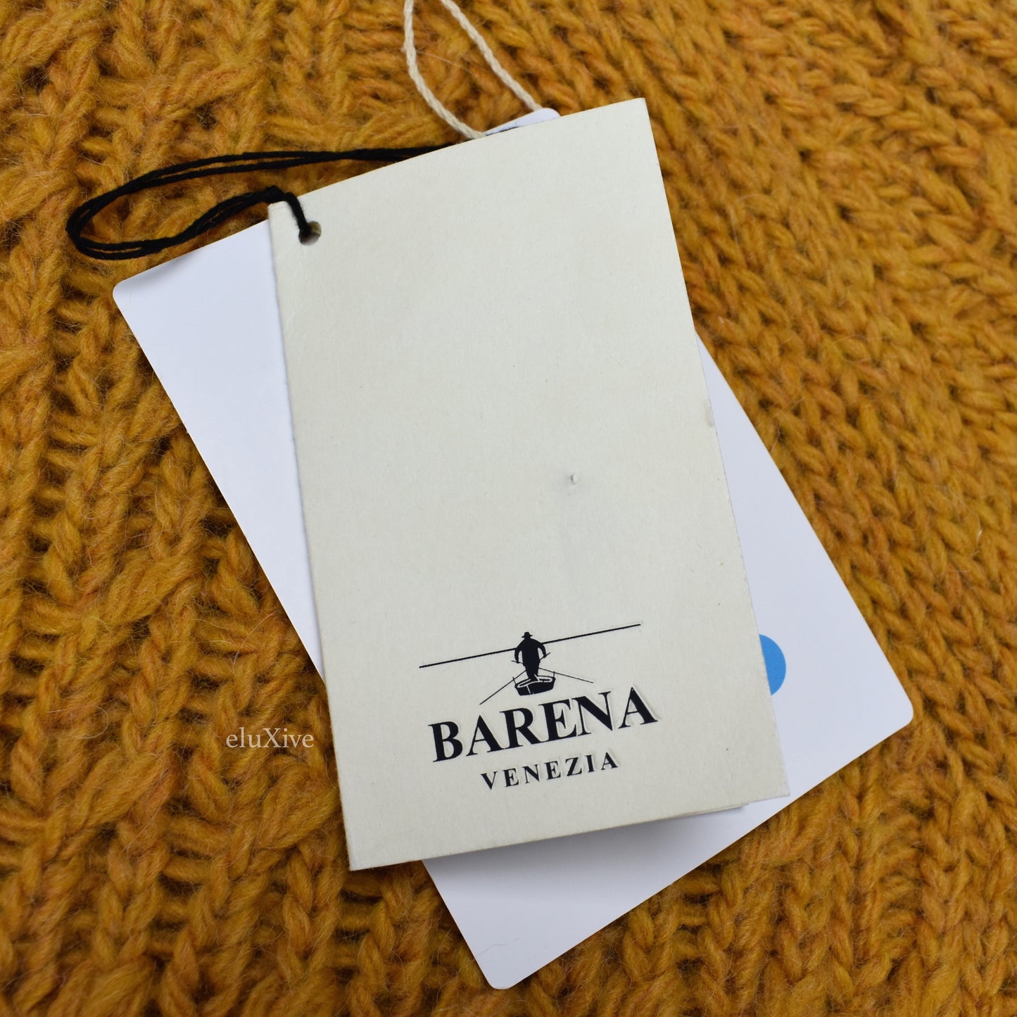 Barena - Mustard Wool & Alpaca Cable Knit Sweater
