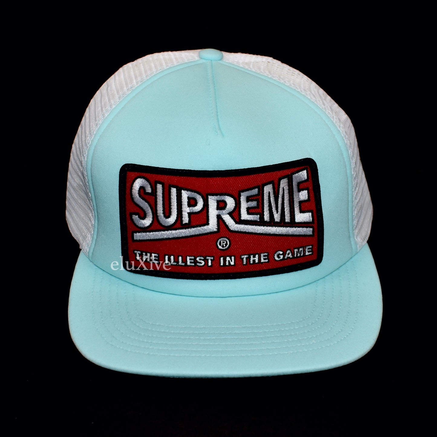 Supreme - Illest Logo Trucker Hat (Light Blue)