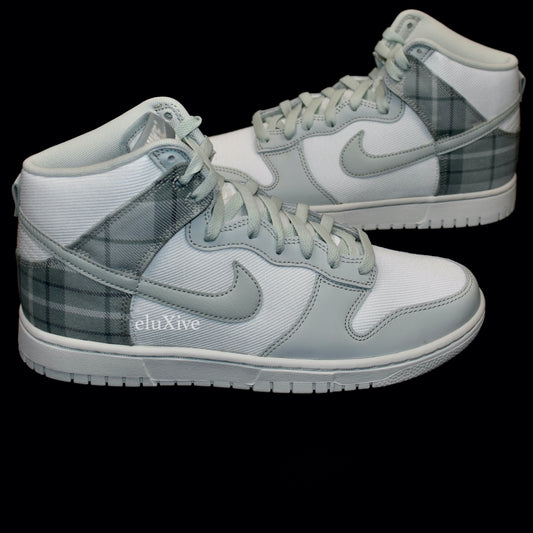 Nike - Dunk High Retro SE 'Tartan Plaid' (White/Silver)