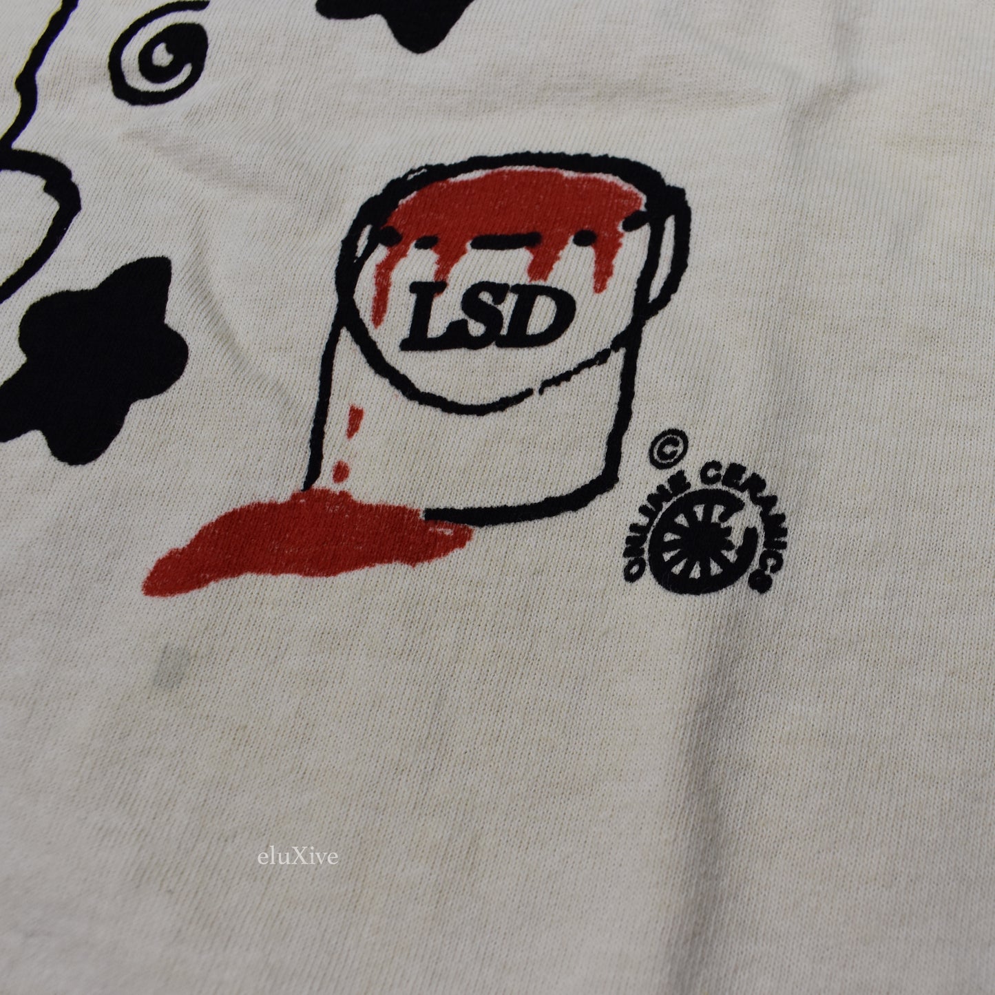 Online Ceramics - Beige LSD Bear Logo T-Shirt