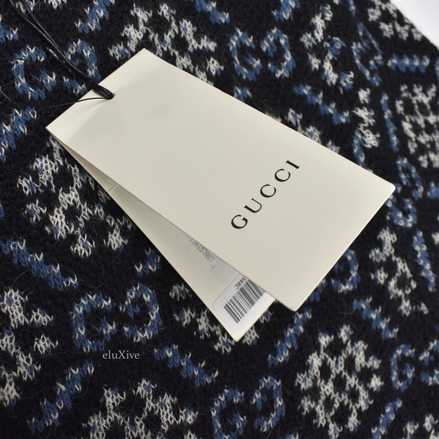 Gucci - Wool & Alpaca GG Logo Jacquard Sweater