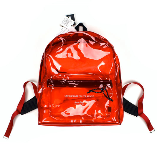 Undercover - Transparent Red PVC Backpack
