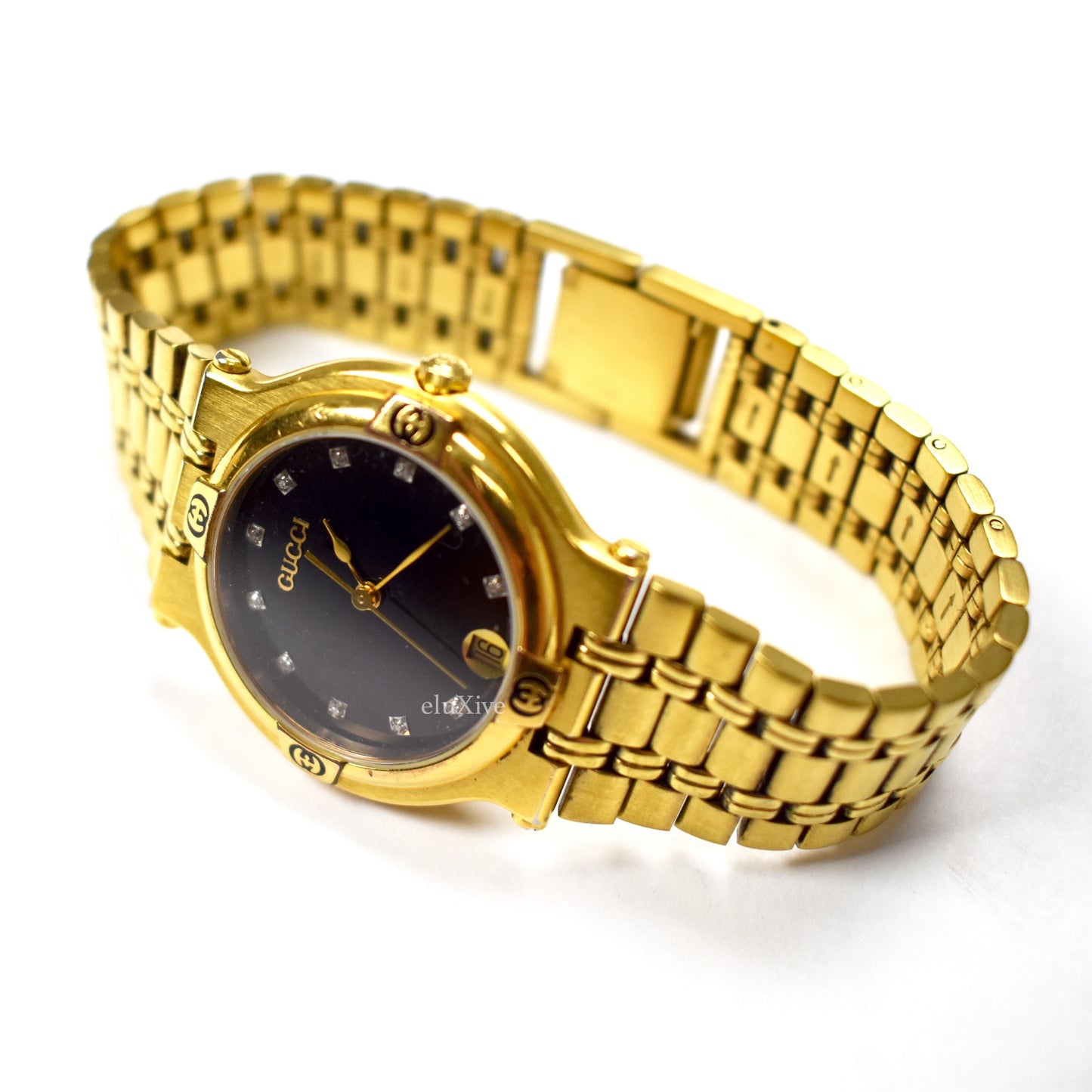 Gucci - 9200M Gold / Diamond Dial Watch