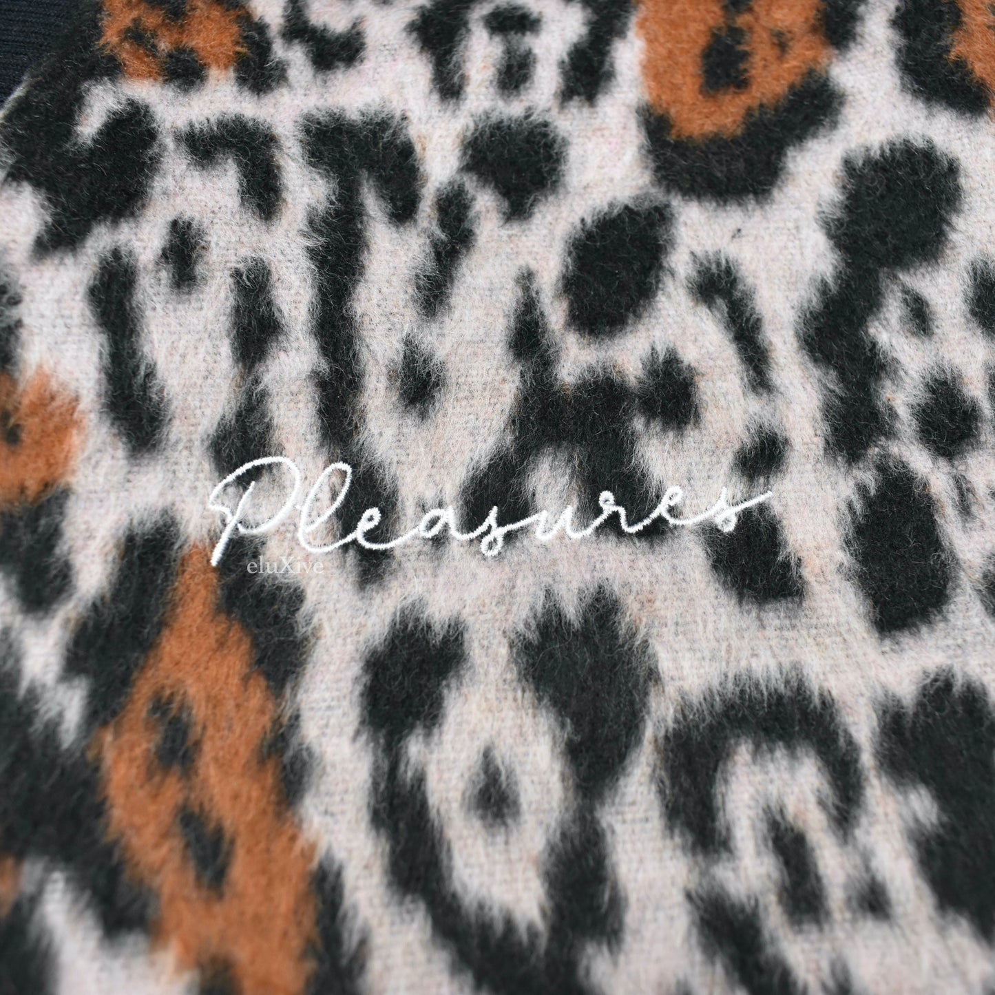 Pleasures - Fuzzy Leopard Woven Boozy Cardigan