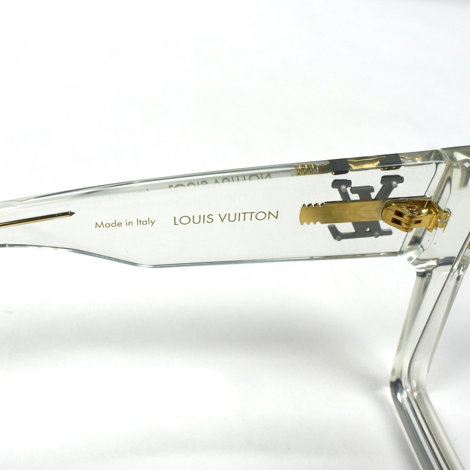 LOUIS VUITTON Cyclone Sunglasses Z1642W Transparent 1022431
