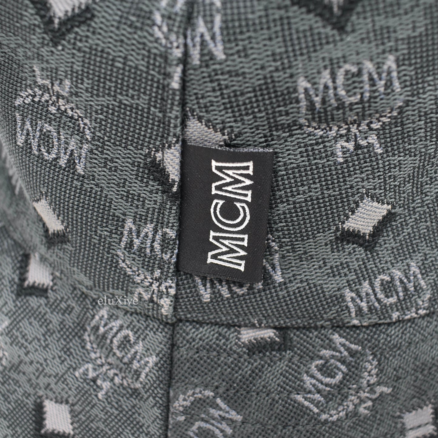 MCM - Gray Tapestry Woven Logo Bucket Hat