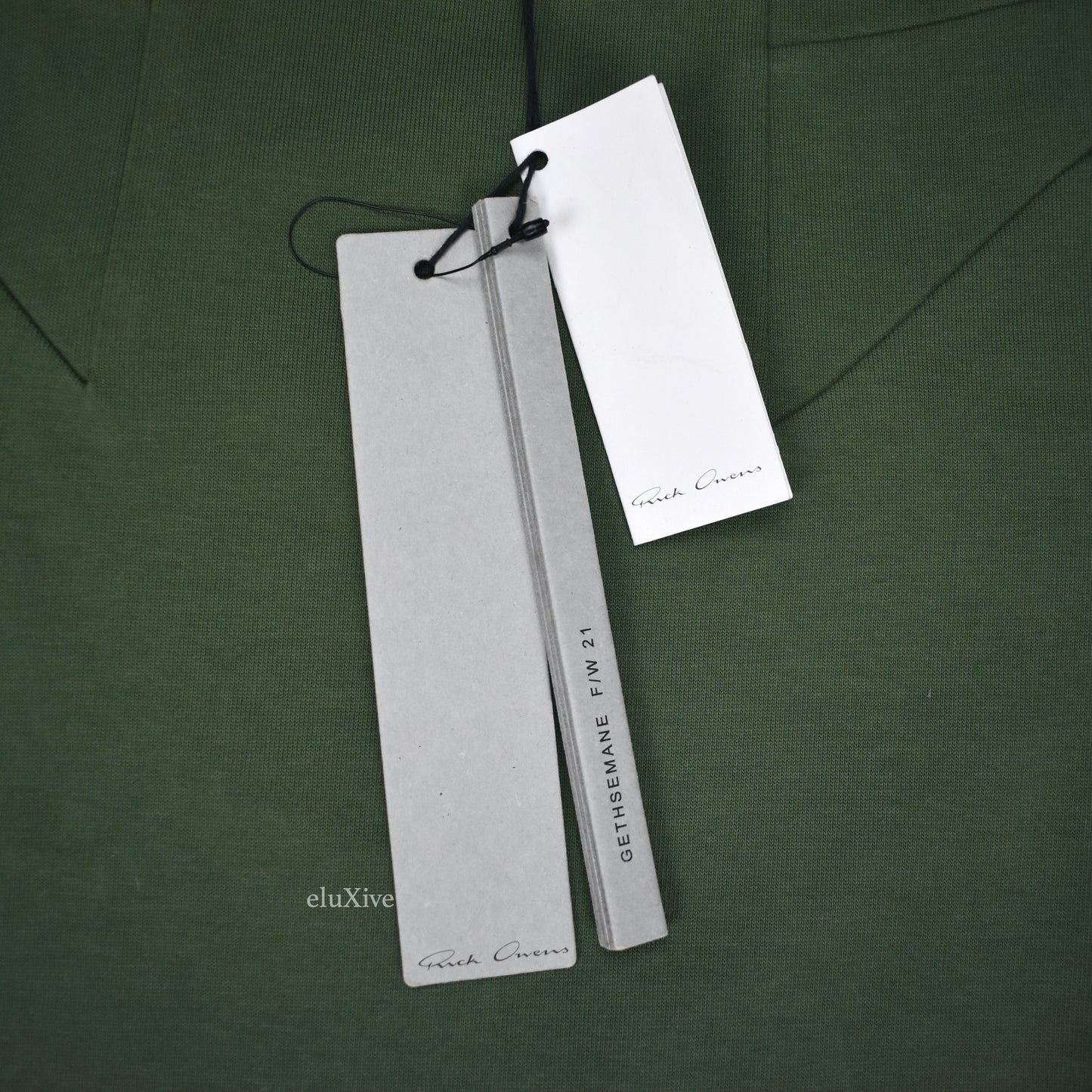 Rick Owens - Green Gethsemane Baseball T-Shirt