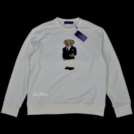 Ralph Lauren Purple Label - Tuxedo Polo Bear Sweatshirt (Cream)