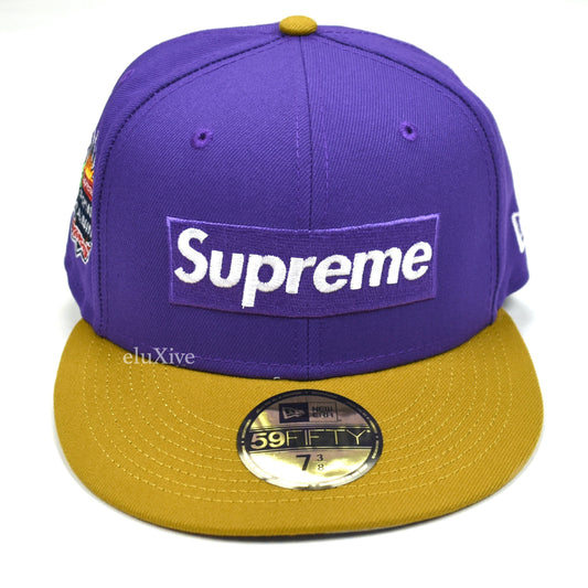 Supreme x New Era - Spring Training Box Logo Hat (Purple)