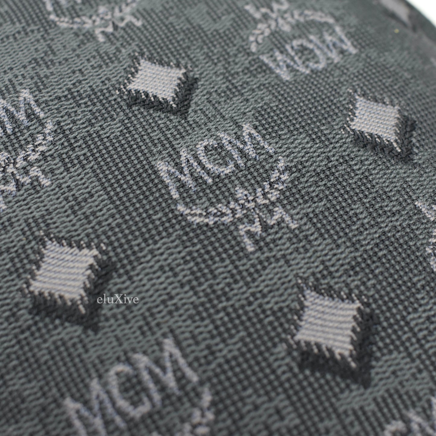 MCM - Gray Tapestry Woven Logo Bucket Hat