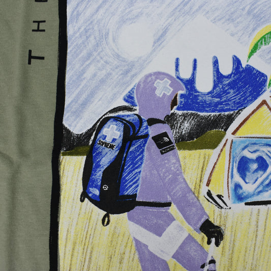 Supreme x The North Face - Sketch Logo T-Shirt (Tea Green)