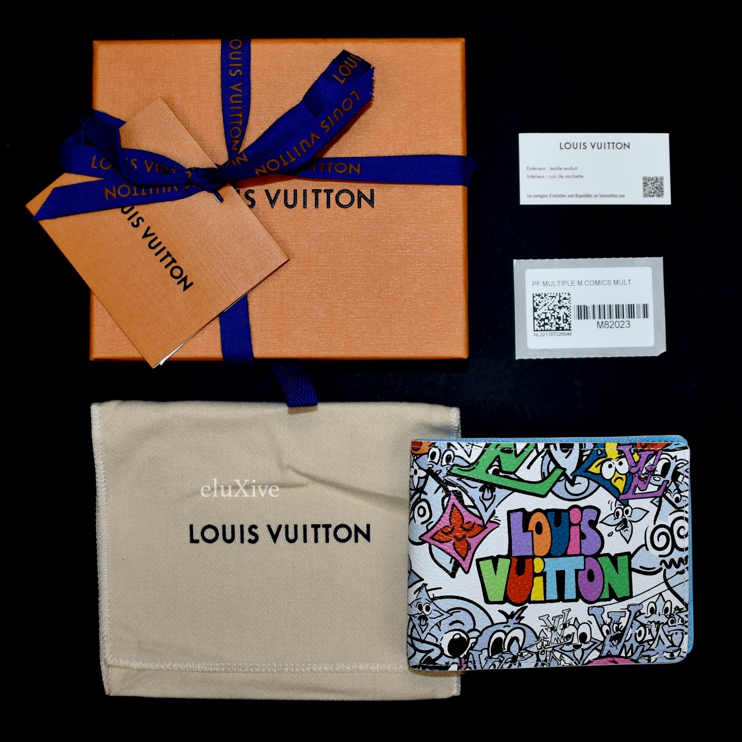 Louis Vuitton Wallet Monogram Comics Coated Canvas M82023