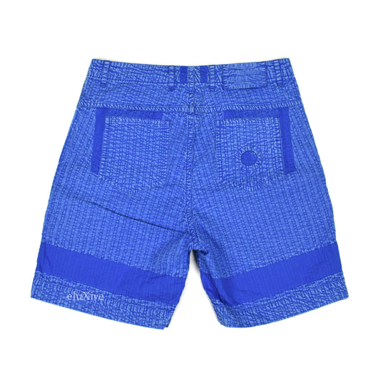 Craig Green - Blue Acid Wash Line Stitch Shorts