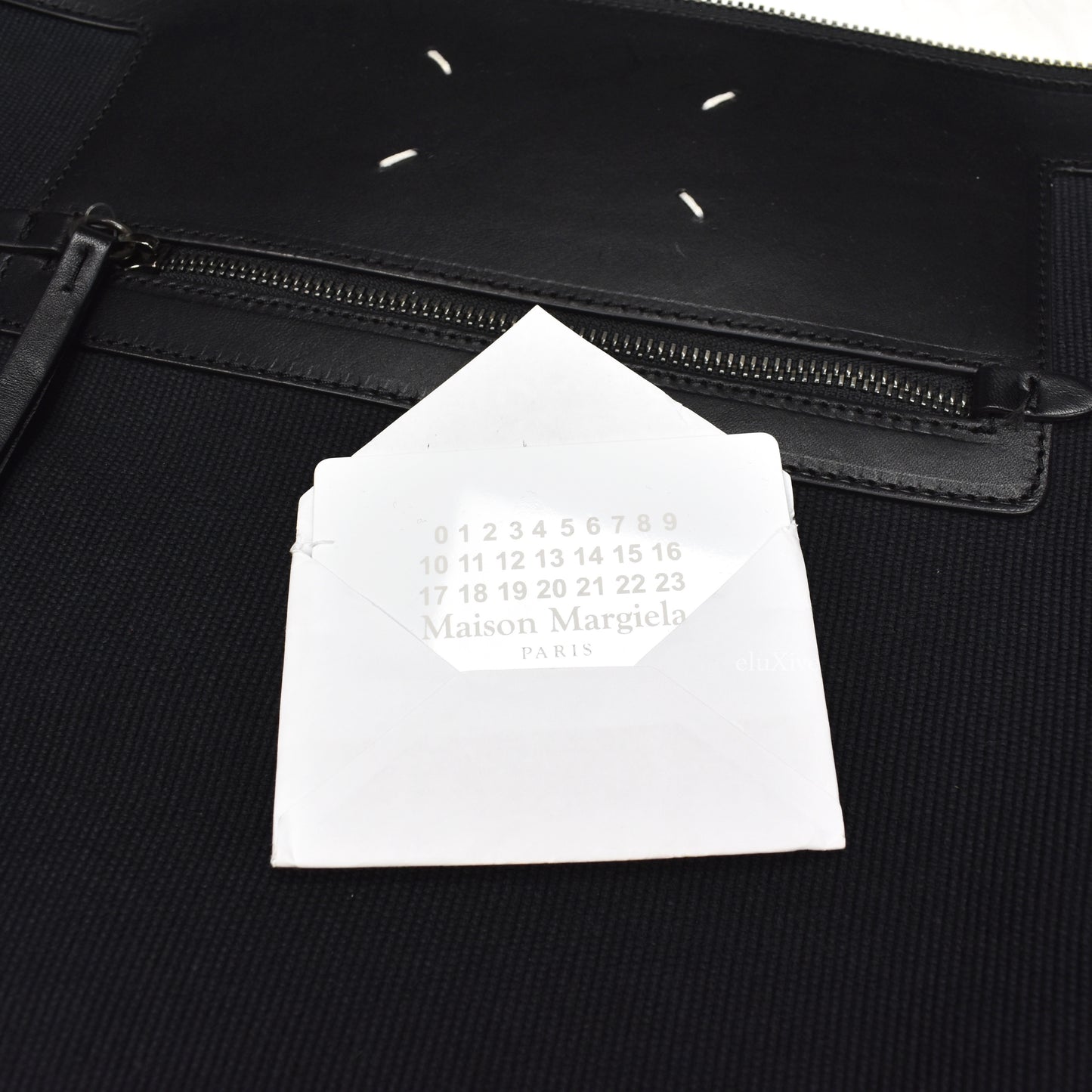 Maison Margiela - Black Canvas & Leather Shoulder Bag