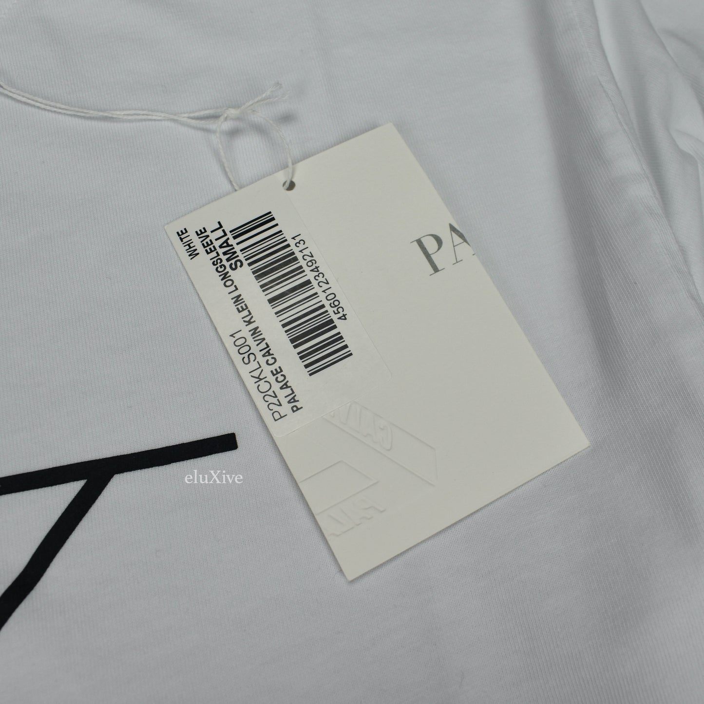 Palace x Calvin Klein - CK1 Wraparound Logo L/S T-Shirt (White)