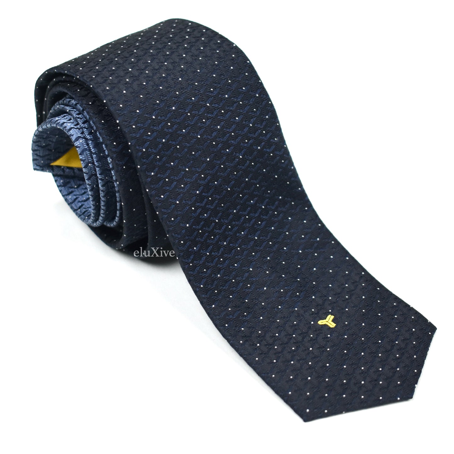 Goyard - Eldredge Monogram Woven Silk Tie (Navy)