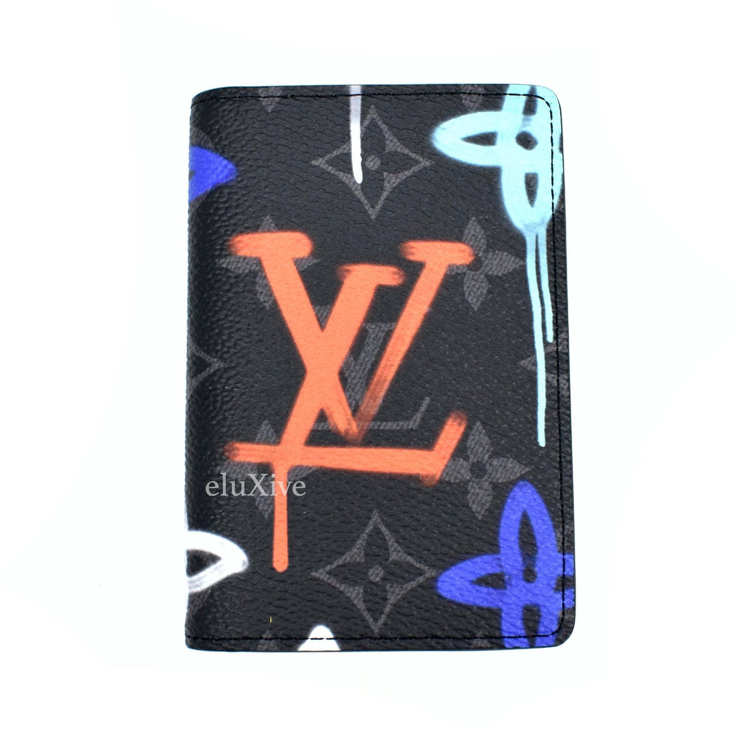 Louis Vuitton Watercolor Multicolor Monogram Logo Pocket Organizer Card  Wallet