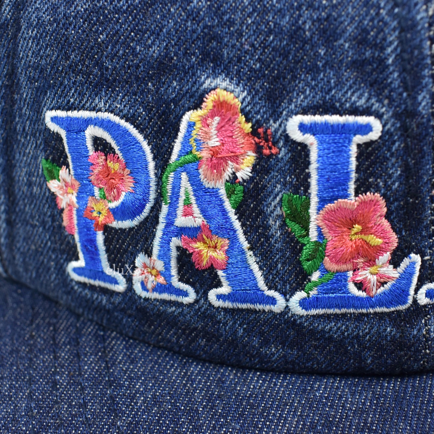 Palace - Hawaii Floral Logo Denim Hat (Blue)