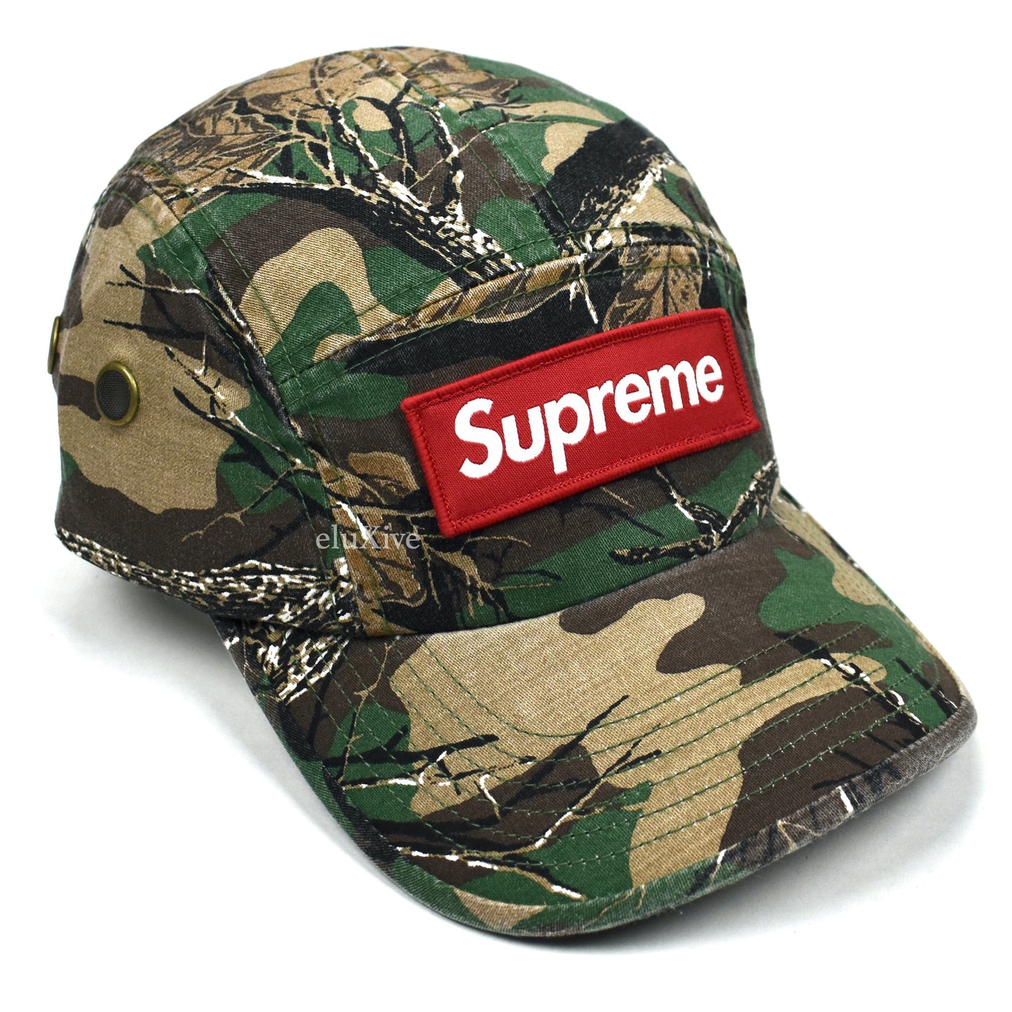 Supreme - Camo Military Box Logo Hat