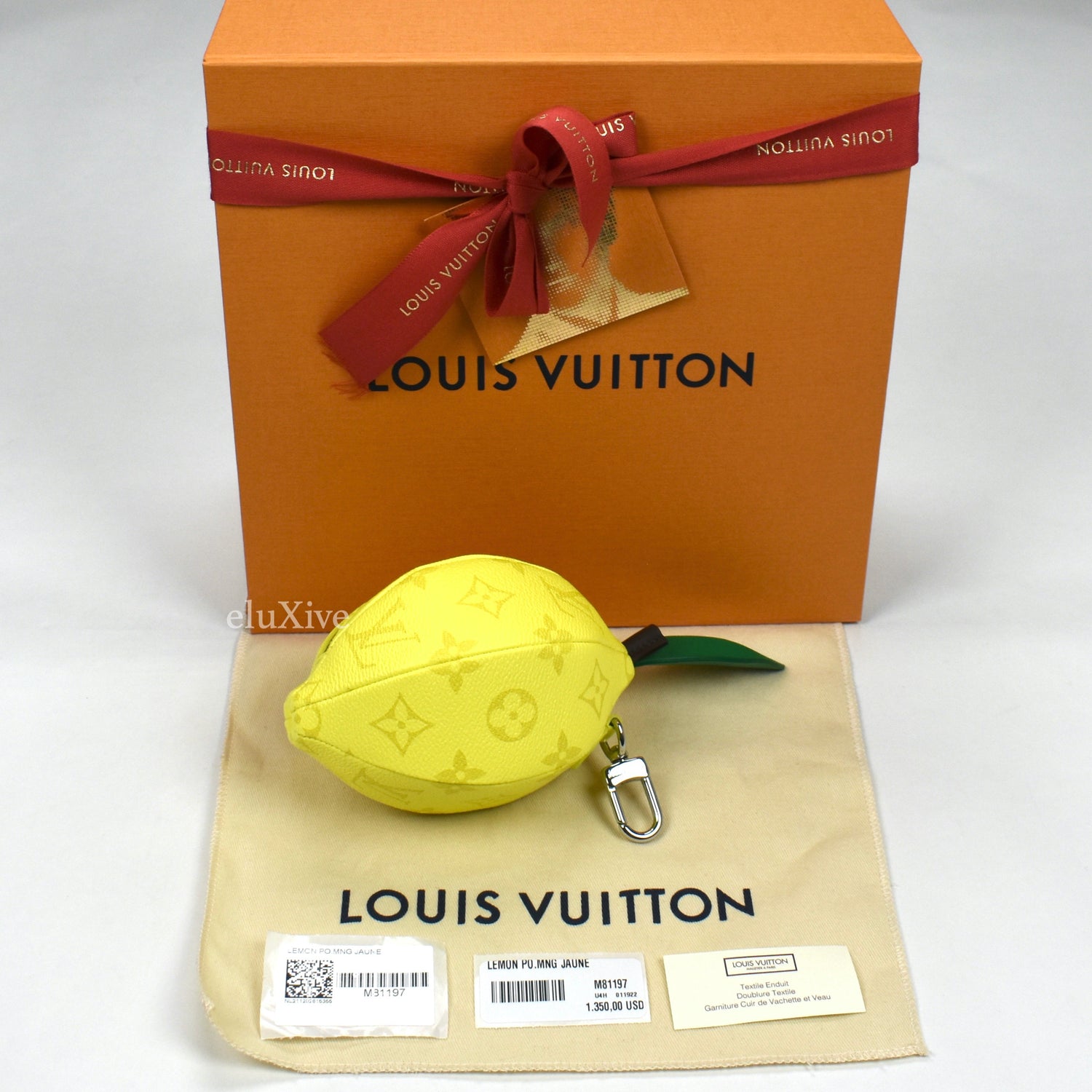 Brand New/Sold Out /Virgil Abloh/Louis Vuitton Lemon Pouch in