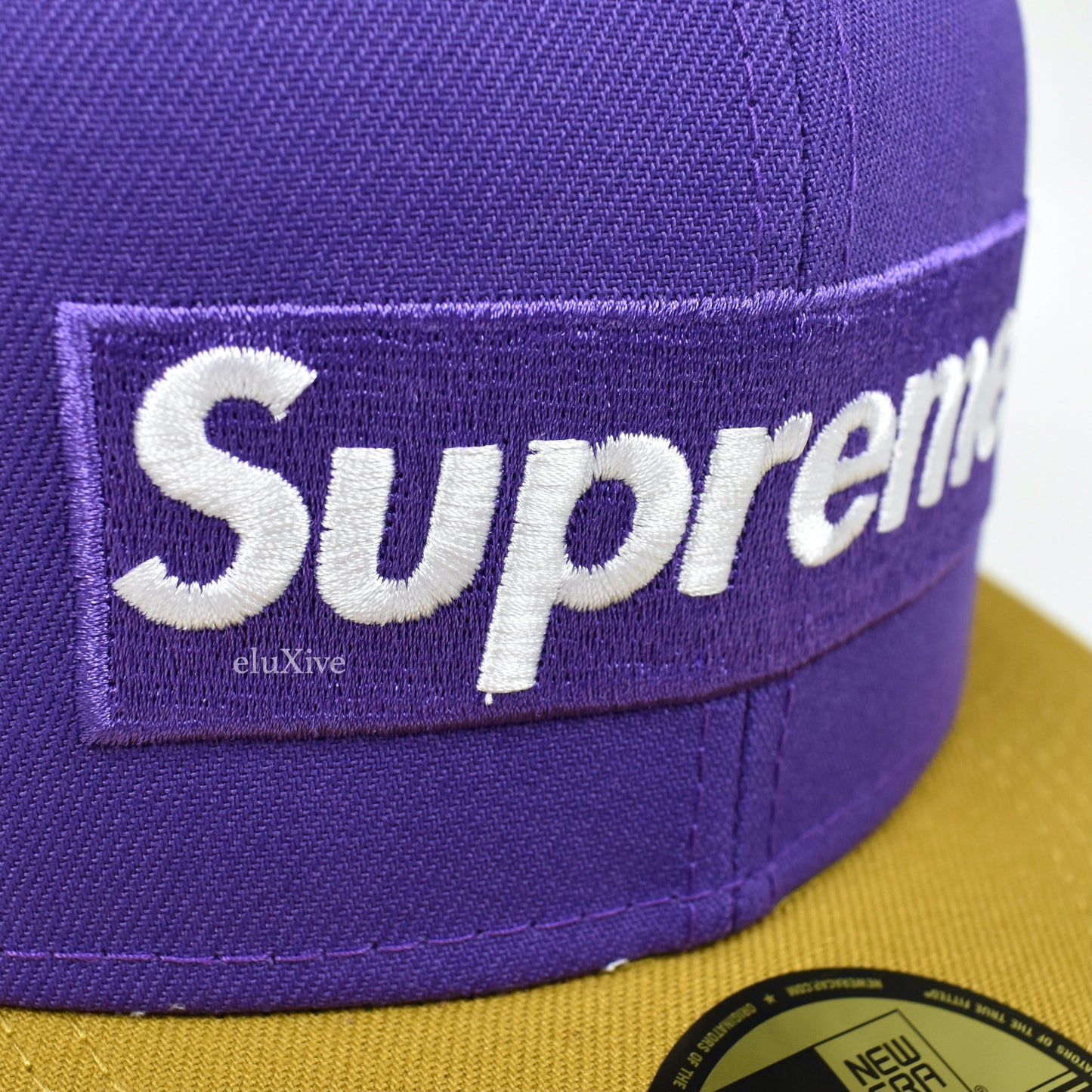 Supreme x New Era - Spring Training Box Logo Hat (Purple)