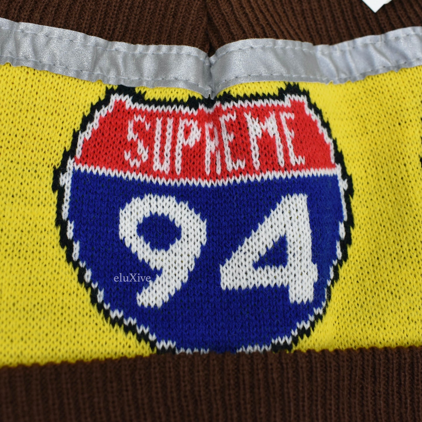 Supreme - Interstate 94 Logo Beanie (Brown)
