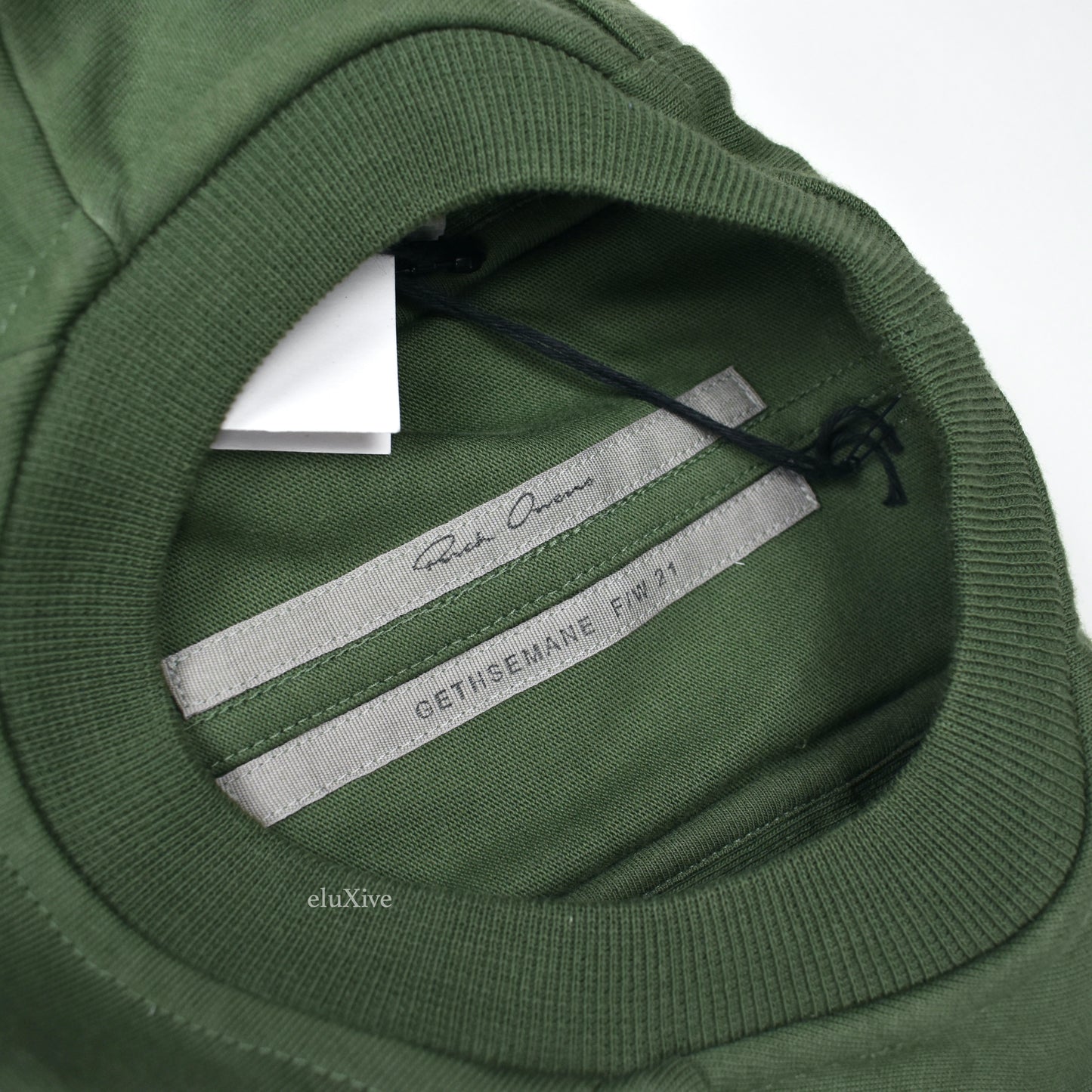 Rick Owens - Green Gethsemane Baseball T-Shirt