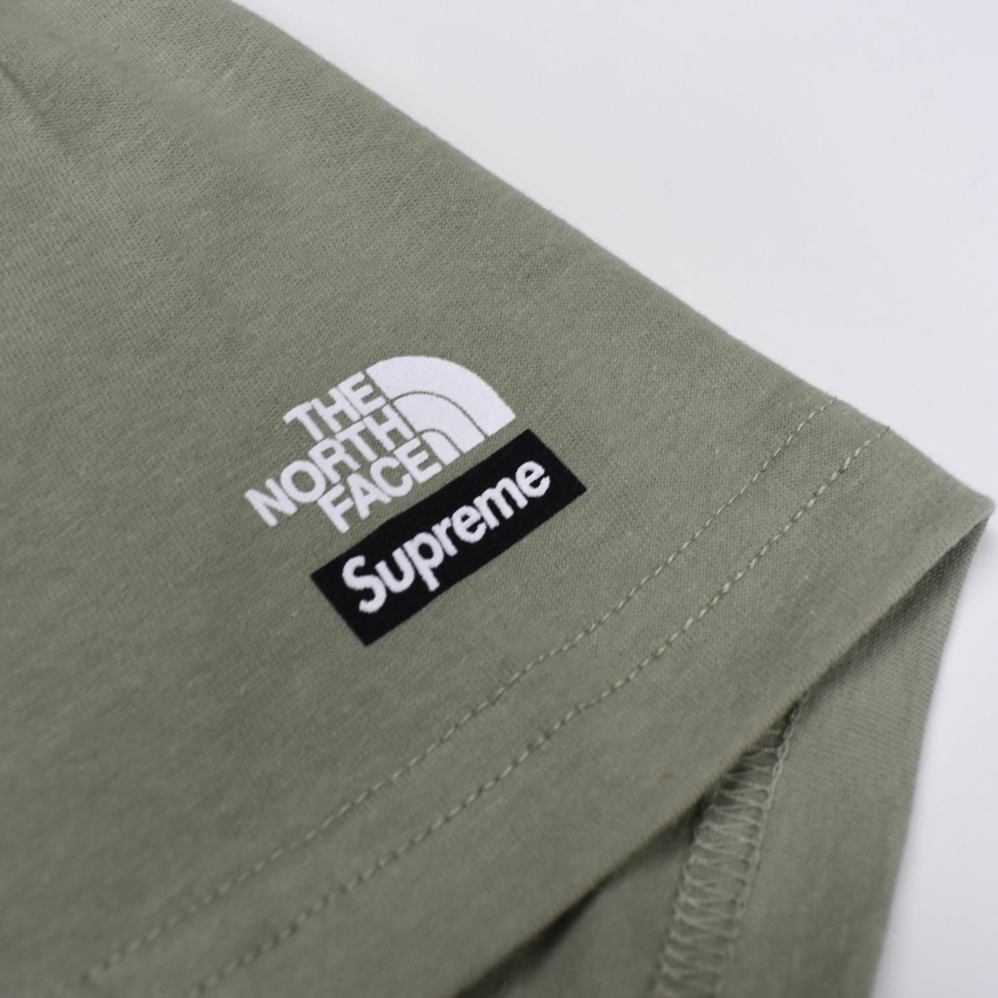 Supreme x The North Face - Sketch Logo T-Shirt (Tea Green)