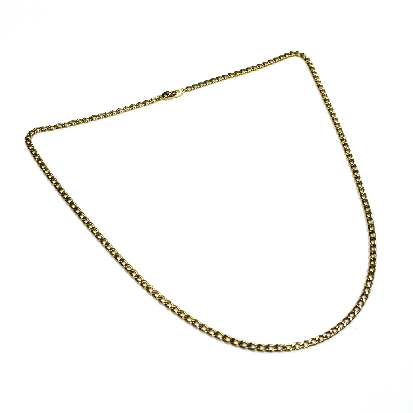 Dior - 32" Gold Curb Link Chain Necklace