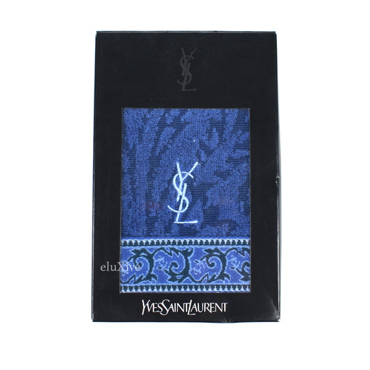 Yves Saint Laurent - Blue Paisley Logo Hand Towel (Small)