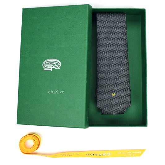 Goyard - Eldredge Monogram Woven Silk Tie (Gray)