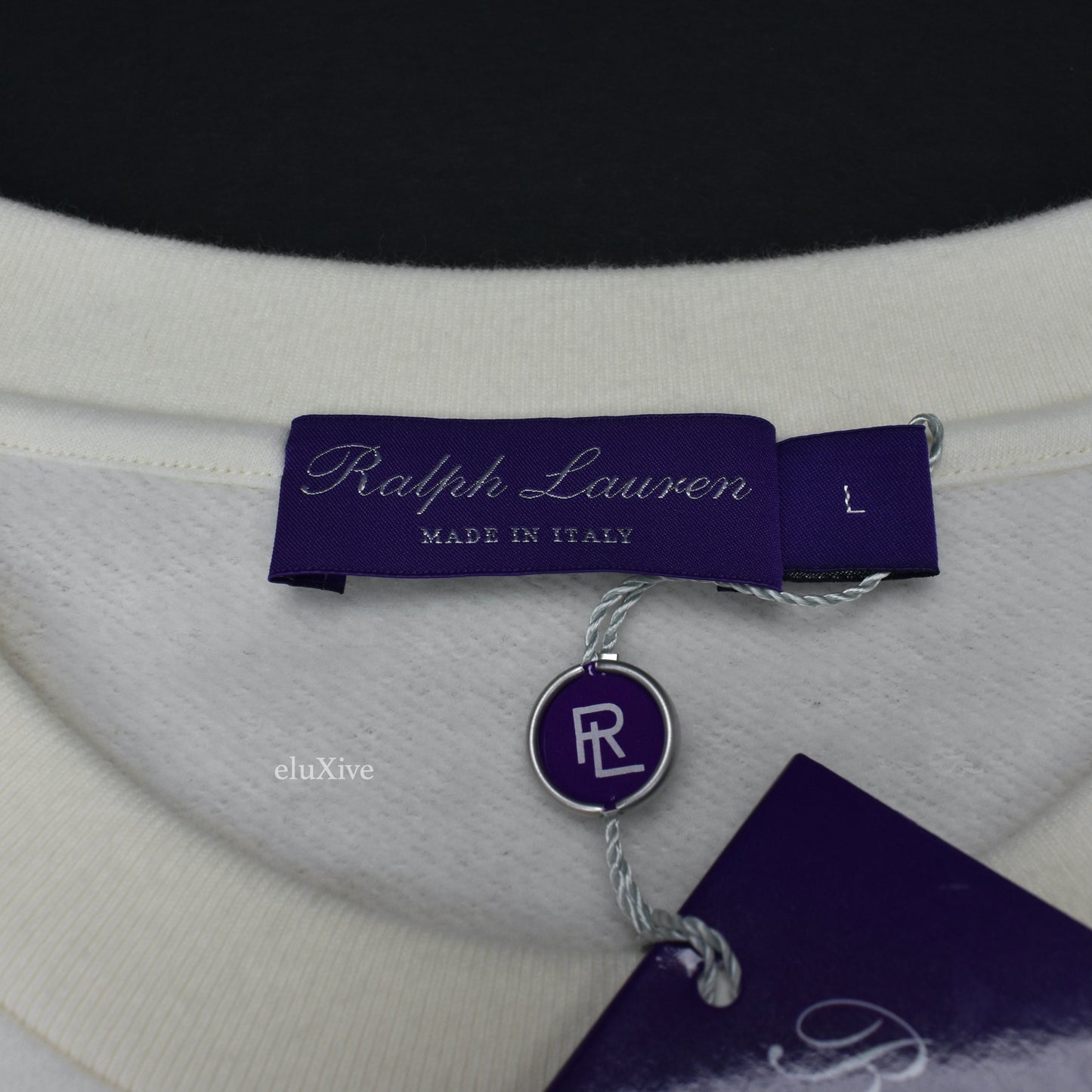 Ralph Lauren Purple Label - Tuxedo Polo Bear Sweatshirt (Cream)