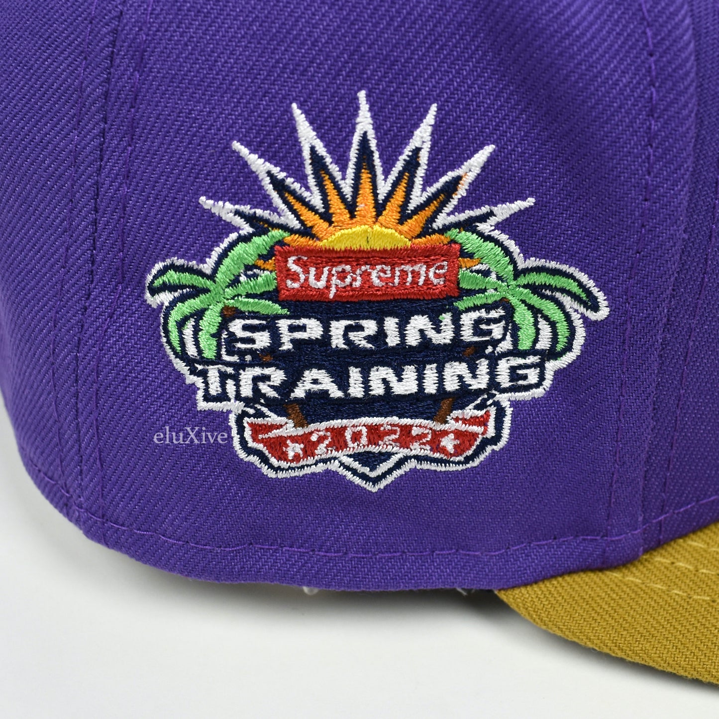 Supreme x New Era - Spring Training Box Logo Hat (Purple)