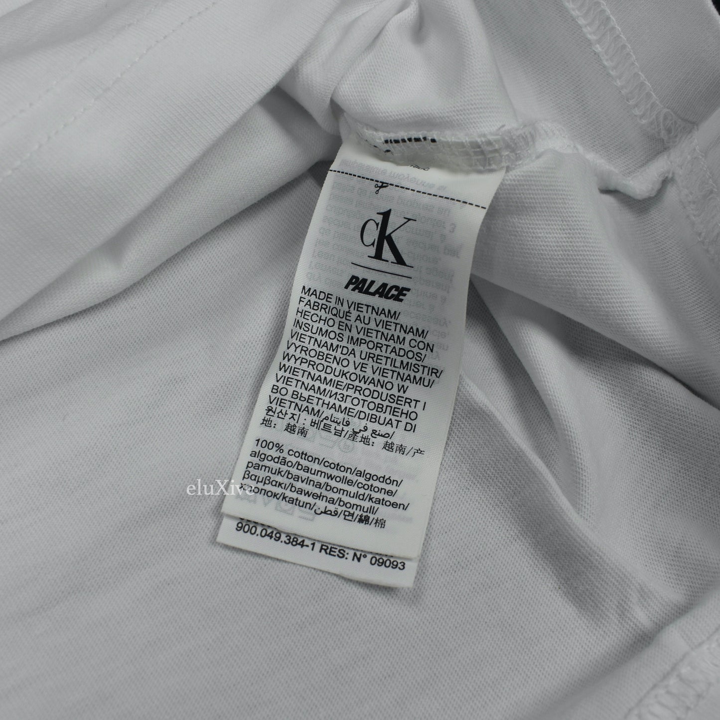 Palace x Calvin Klein - CK1 Wraparound Logo L/S T-Shirt (White)