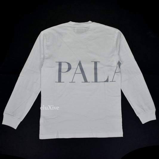 Palace x Calvin Klein - CK1 Wraparound Logo L/S T-Shirt (White)