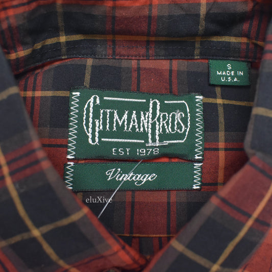 Gitman Vintage - Red/Black Plaid Button Down Shirt